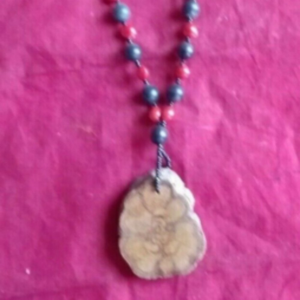 Shaman amulet necklace natural seeds Amazon jungle